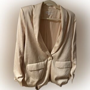 Satin Cream Blazer